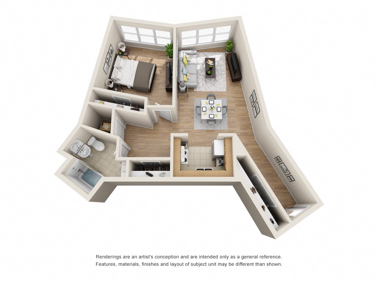 The View at Kessler Park Apartments A3 Floor Plan The View at Kessler Park Apartments A3 Floor Plan